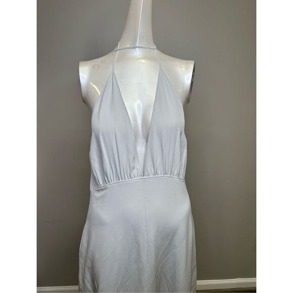 NWT TOTEME Halterneck silk crêpe de chine maxi dress Size US 4 $960 - Picture 10 of 12